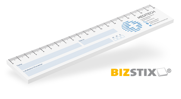 BIZSTIX® Haftnotiz-Wundlineal 20 cm individuell - 1217010105