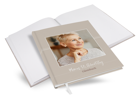 Gästebuch Geburtstag "Pure Beige" - GBG-21217