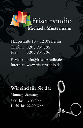 Visitenkarte "Schnippschnapp" - 1212010226
