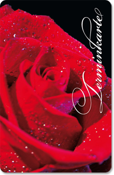 Terminkarte "einsame Rose" - 1204010124