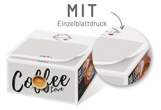 Notiz-Zettelklotz 10 x 10 x 5 cm im Digitaldruck - 1017100544