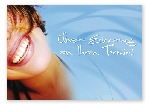 Terminerinnerungskarte "healthy smiles" - 1223010135