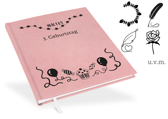 Gästebuch Rosa - GB-21215-U