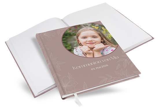 Gästebuch Kommunion "Floral Harmony" - GBKOM-21219
