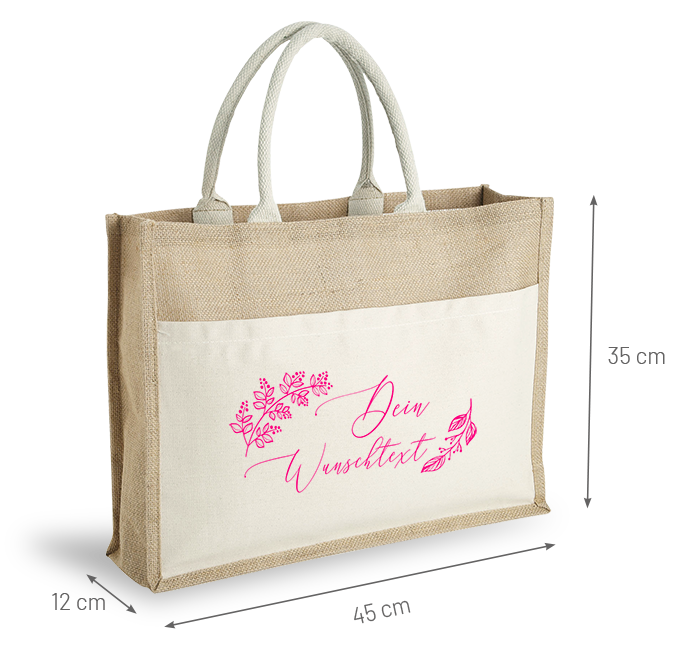 Jute Tasche bedrucken lassen - 1300301001