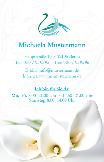 Visitenkarte "calla" - 1212010200