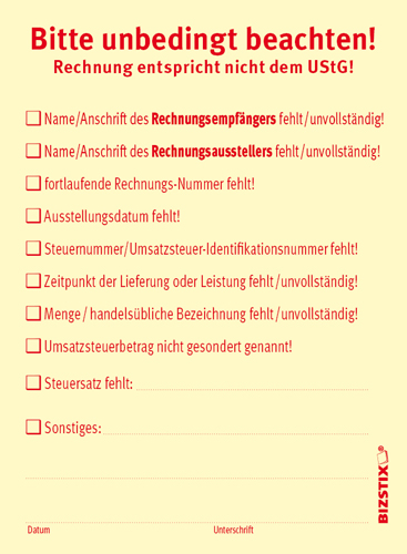 BIZSTIX® Business Haftnotizen "Bitte unbedingt beachten!" - 1301010154