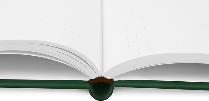 "Forest Green" DIN A5 mit deinem Umschlagdesign
