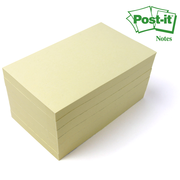 Post-it® Recycling Haftnotizen 127 x 76 mm, pastellgelb - 1410070200