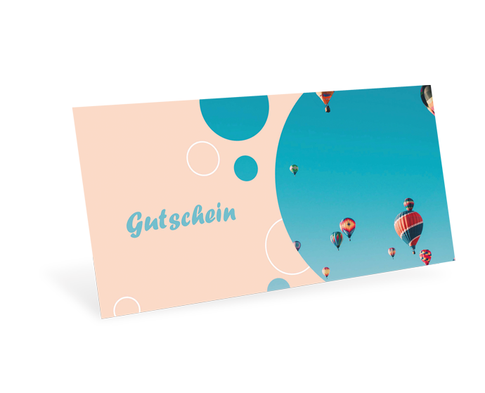 Gutscheinkarte Classic "Heißluftballon" individuell - 1208010356