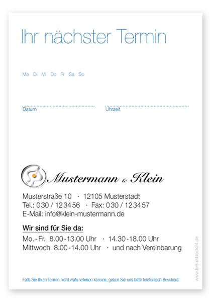 Terminzettel "Light Classic" - 1237010101