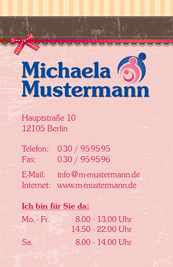 Visitenkarte "Muffins" - 1212010332