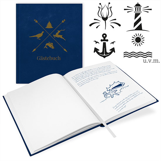 Gästebuch Ferienwohnung Royalblau - GB-21210-F