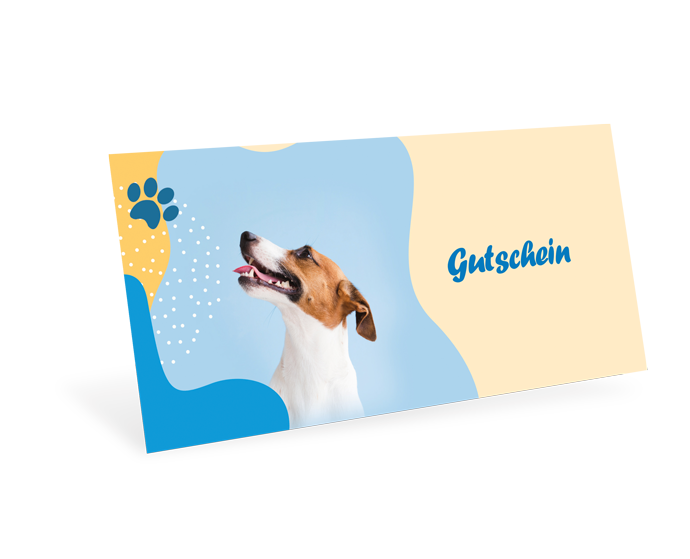 Gutscheinkarte Classic "Hundelächeln" individuell - 1208010397