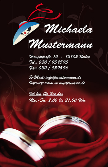 Visitenkarte "trau Dich" - 1212010199