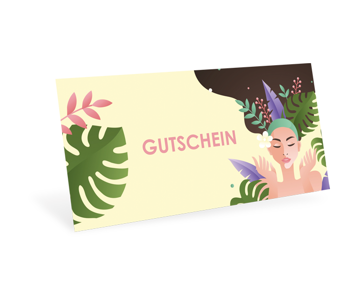 Gutscheinkarte Classic "Tropical Beauty" individuell - 1208010403