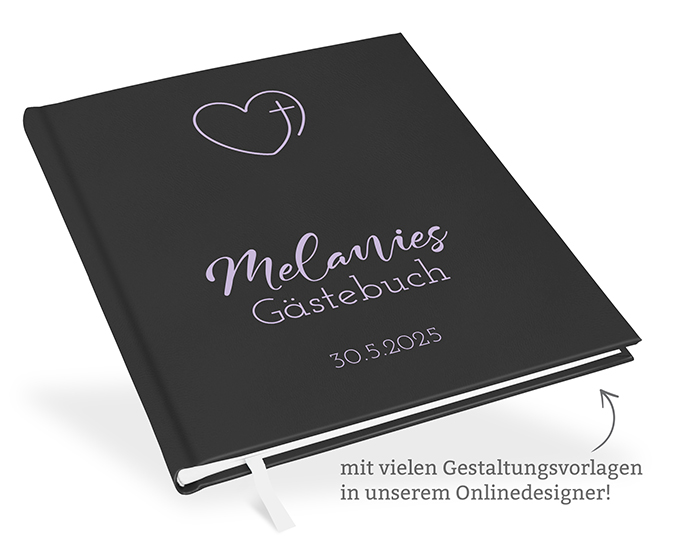 Gästebuch Konfirmation Schwarz