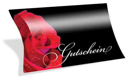 Gutscheinkarte Etui "einsame Rose" - 1232010124