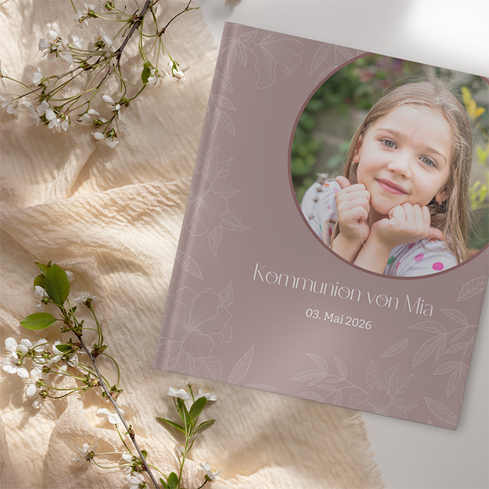Gästebuch Kommunion "Floral Harmony"