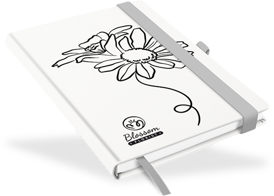 "Nappa weiss" - DIN A5 mit deinem Umschlagdesign - 177238N