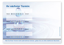 Terminzettel "Philosophie" - 4 Termine mit Wochentagen - 1215010415