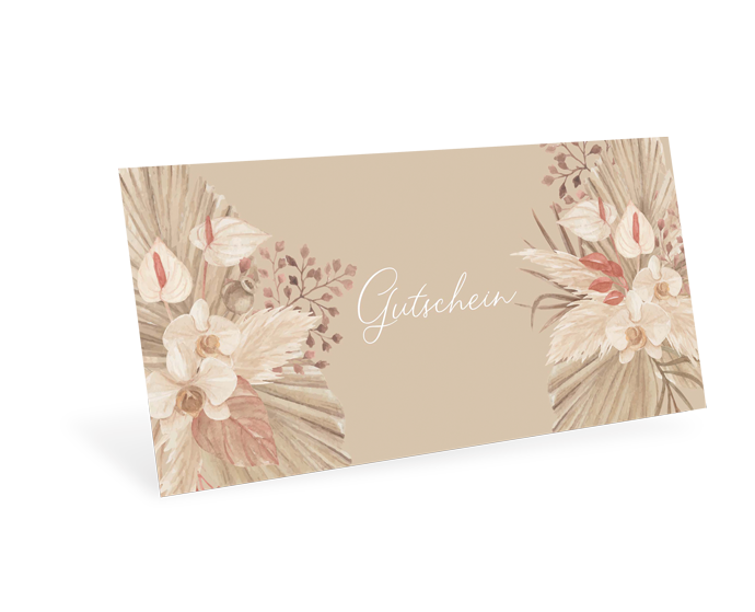 Gutscheinkarte Classic "Dried Flowers" individuell - 1208010368