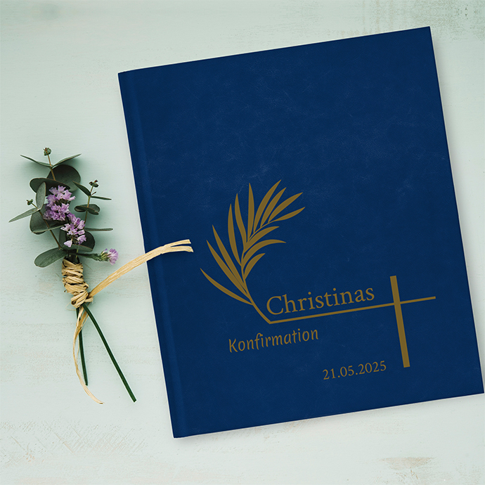 Gästebuch Konfirmation  Royalblau