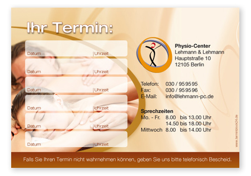 Terminzettel "Spa" - 6 Termine - 1214010637