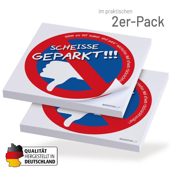 BIZSTIX® Haftnotizen Motiv "Parksünder" - 1370000001