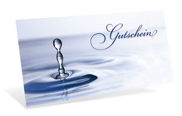 Gutscheinkarte Classic "kühler Tropfen" - 1209010127