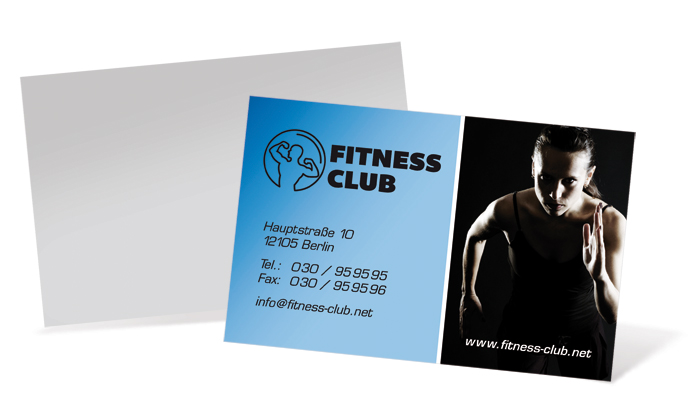 Visitenkarte "fitness" Landscape - 1212020253