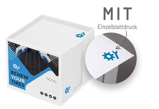 Zettelbox Classic 10 x 10 x 10 cm im Digitaldruck - 1017170044