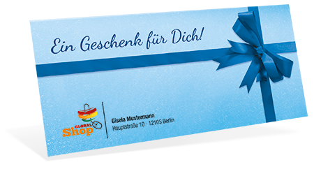 Gutscheinkarte Classic "blue surprise" individuell - 1208010183