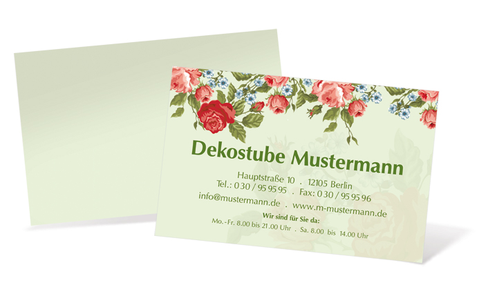 Visitenkarte "Sommerkleid" Landscape - 1212020303