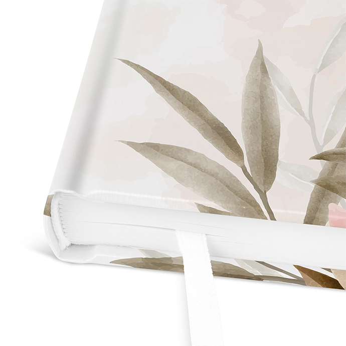 Gästebuch Ferienwohnung - Floral "Rose Leaf"