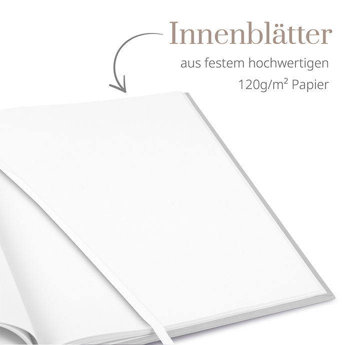 Gästebuch Ferienwohnung - Floral "Ivory Garden"
